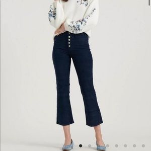 NWT Lucky Brand Navy Blue Corduroy Bridgette Jean